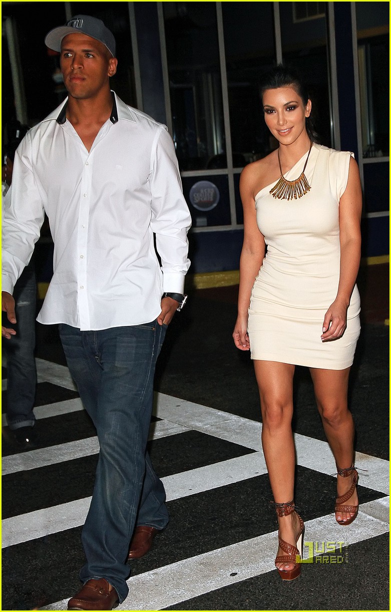 Kim Kardashian and Miles Austin take a walk to a yacht to celebrate Khloe Kardashian's belated birthday in NYC